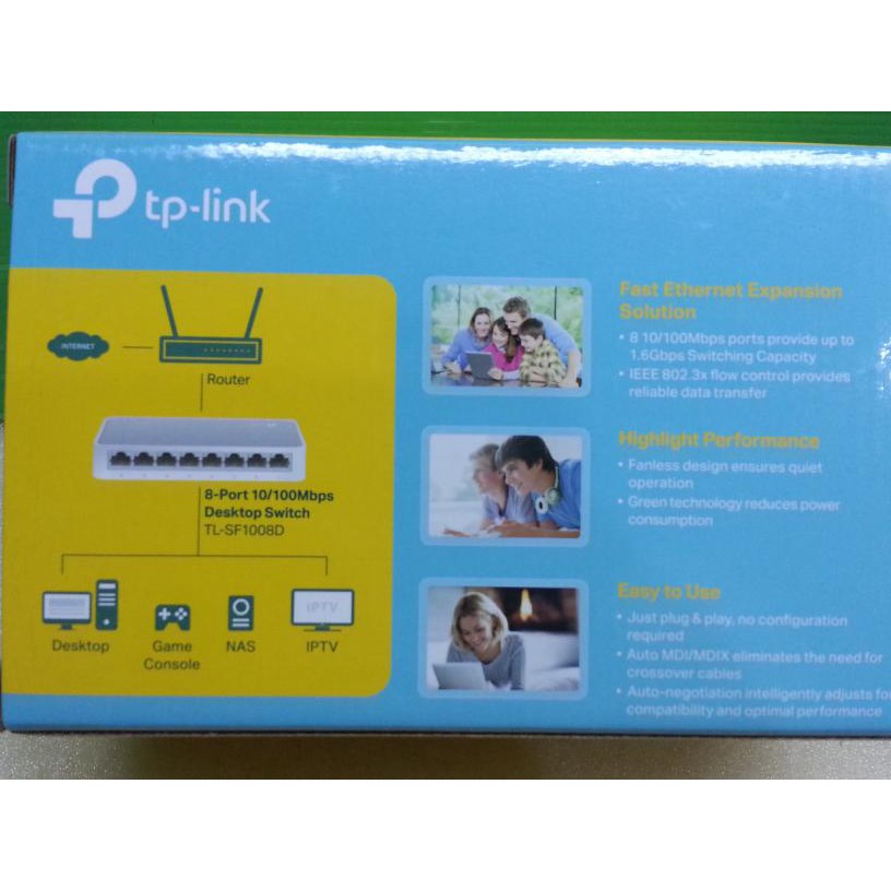 TP-LINK TL-SF1008D 8 PORT 10-100Mbps