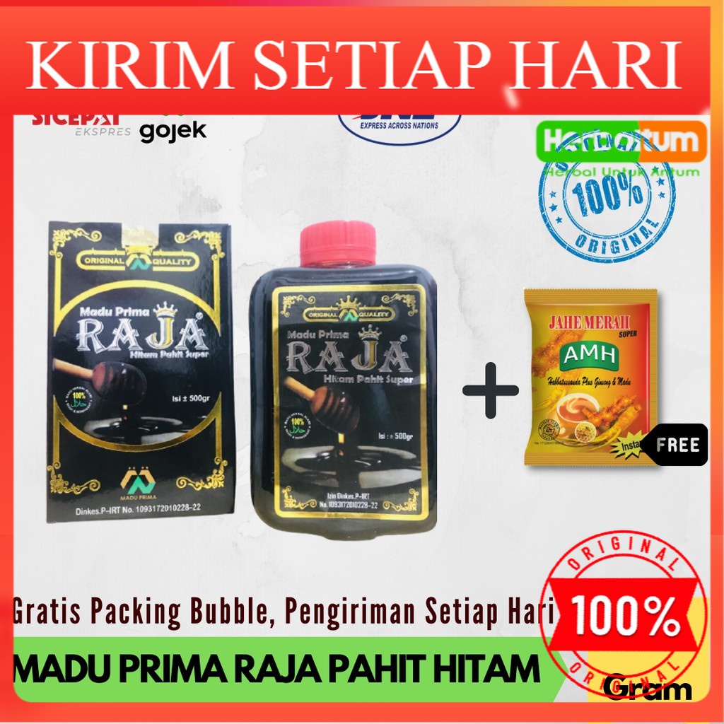 

Madu Prima Raja 500 gr Hitam Pahit Super