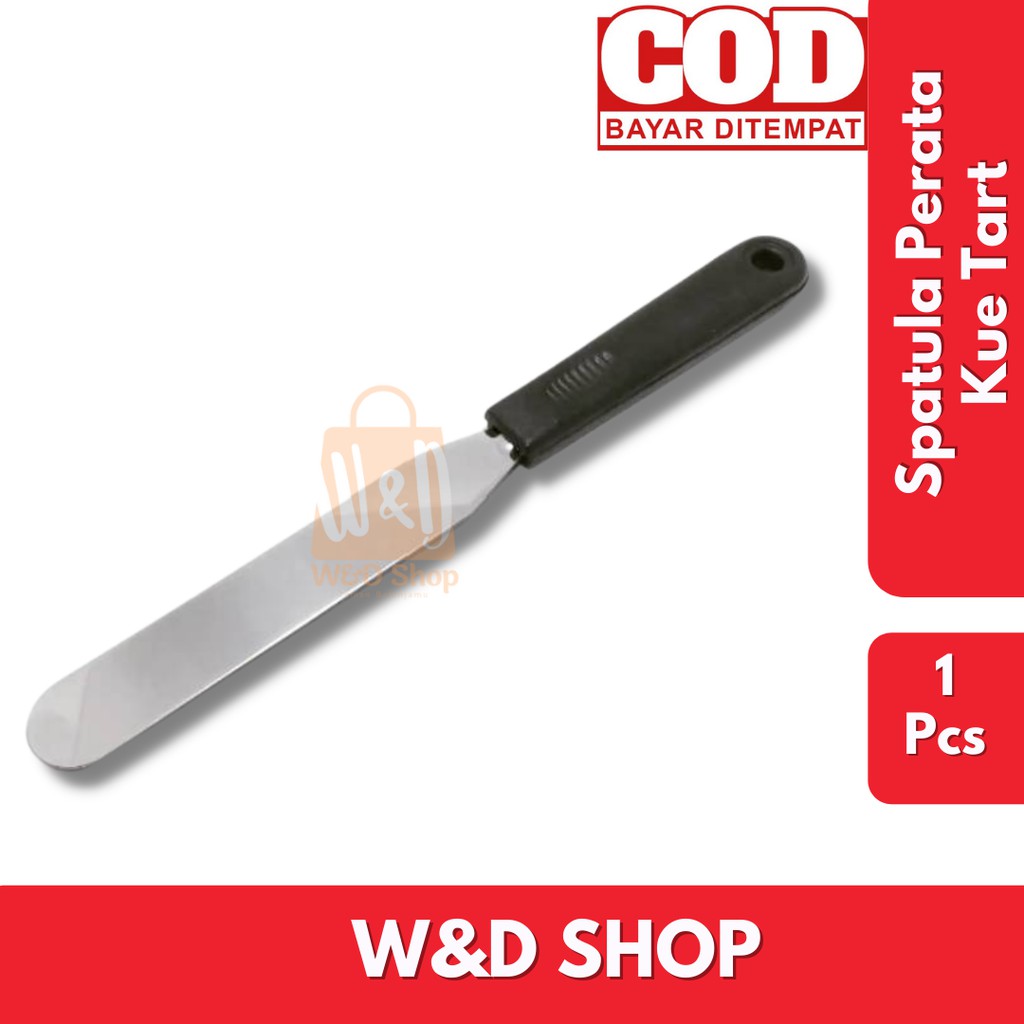Jual spatula perata kue tart stainless steel 15cm/Spatula Kue Tart