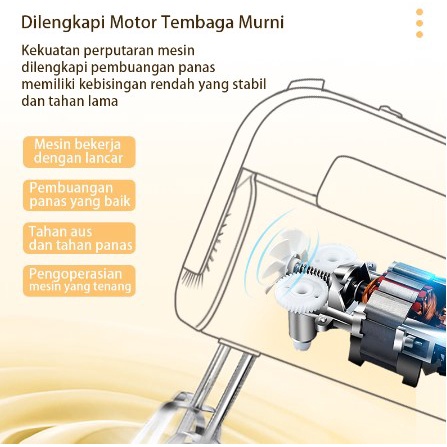 FLIFE Hand Mixer Model FC-20MX01 - 5 Level Kecepatan Garansi Resmi Alat Pengocok Pengaduk Adonan ABS Stainless Steel Ringan