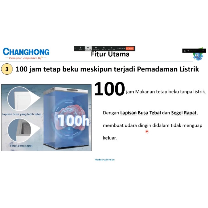 CHANGHONG FCF 266 DW CHEST FREEZER BOX 199 L LEMARI PEMBEKU 199 LITER