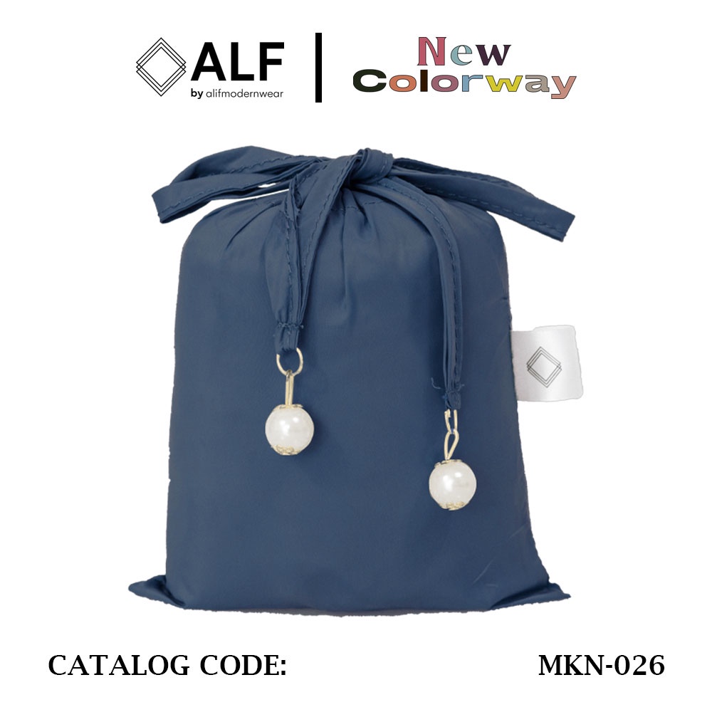 ALIF MUKENA MINI PARASUT PREMIUM KOREA TRAVEL - MAJOLICA BLUE ( MKN-026 )