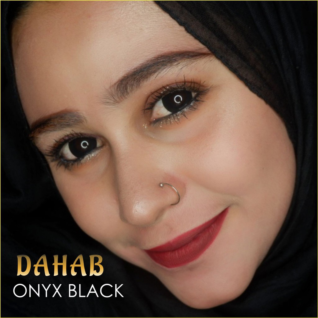 SOFTLENS WARNA HITAM MINUS DAHAB COLOR ONYX