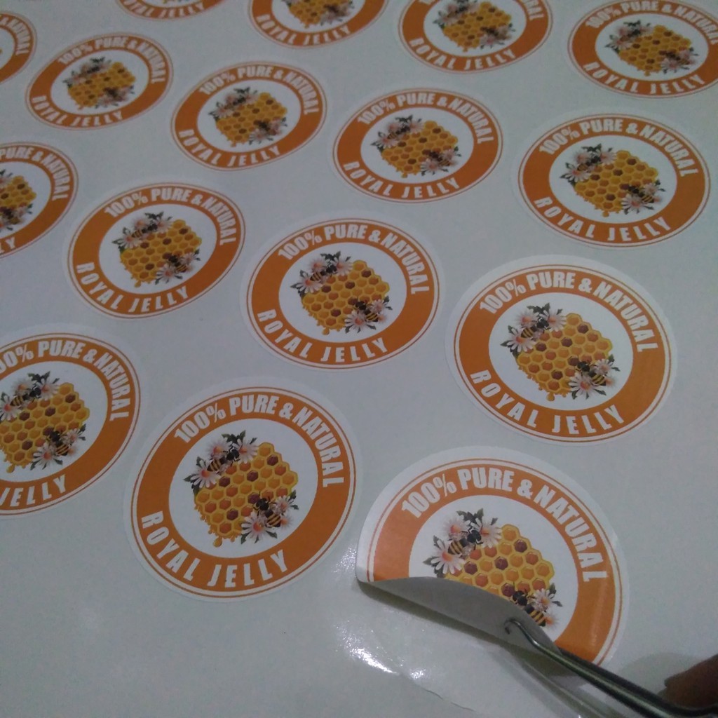 

Sicker label print and cut