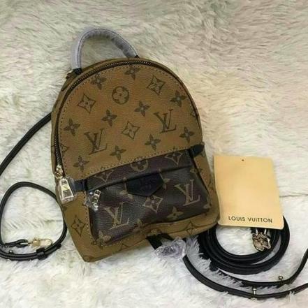 Terbaik.. REAL PICT  ASLI IMPORT ransel lv mini PREMIUM backpack nagita tas wanita tas punggung impo