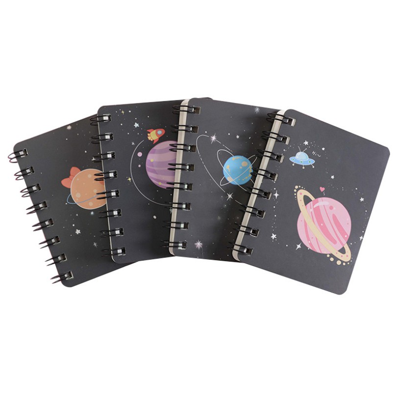 Notebook Gambar GALAXY / Notes Buku Memo Mini Gambar Luar Angkasa Planet Lucu / Buku Mini Imut / Notes Planet Simple