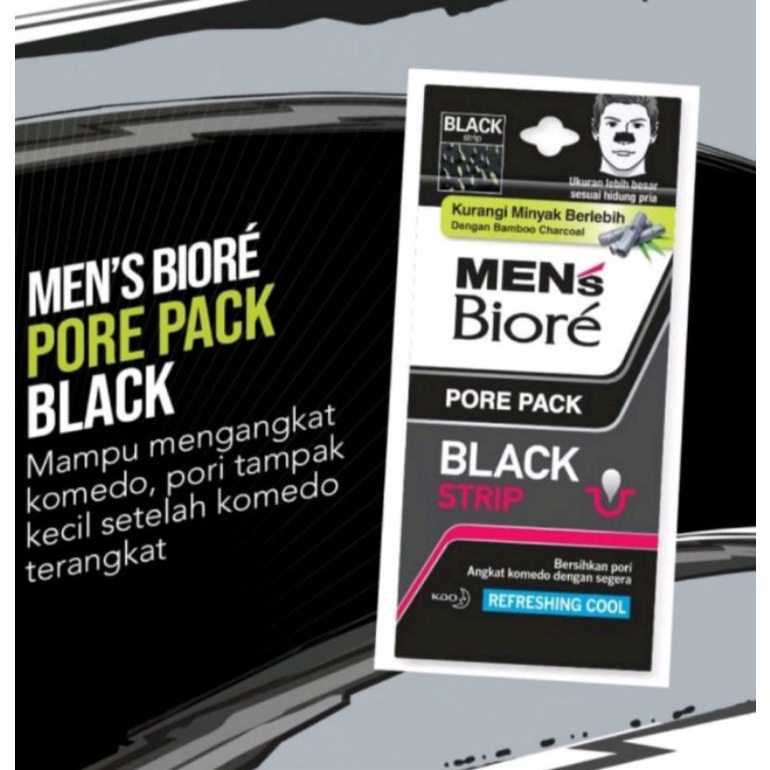 Biore Men's Black Charcoal Pore Pack