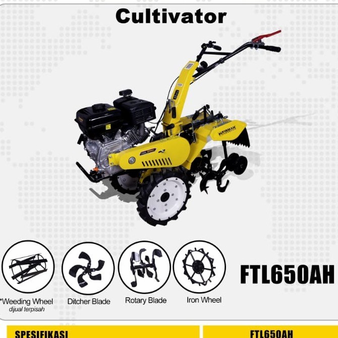 Jual Traktor Firman Ftl Ah Tiller Cultivator Machine Firman Ftl