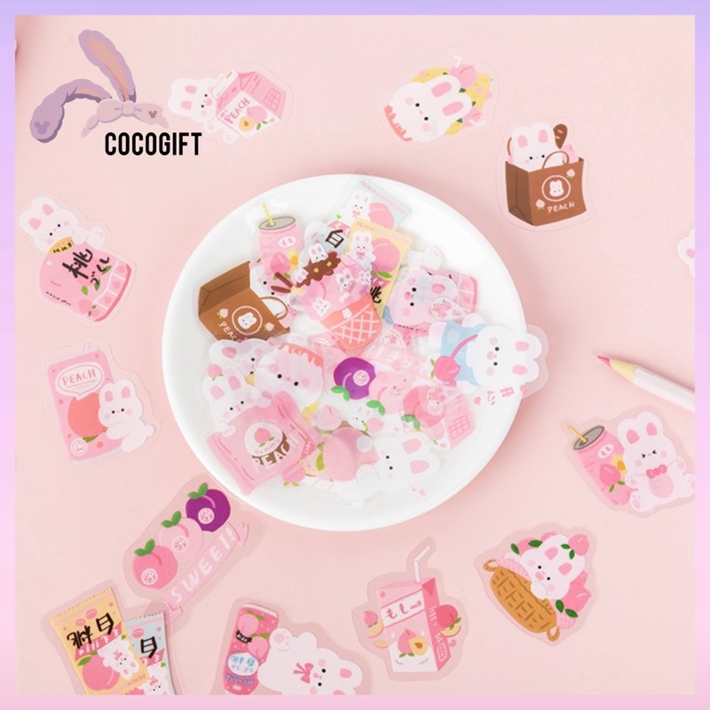 

Stiker Aesthetic Rosy Posy isi 40pcs