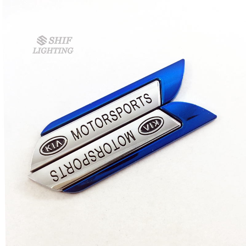 2pcs Stiker metal Motif KIA Untuk Dekorasi Mobil