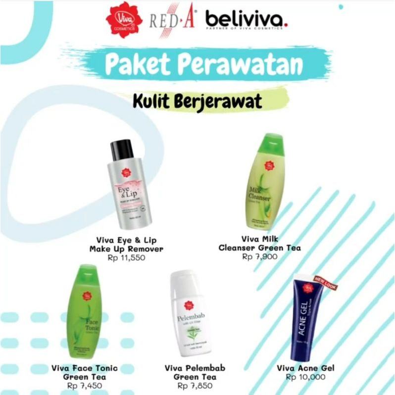 Paket Skincare Perawatan Kulit Berjerawat Jerawat Acne Viva