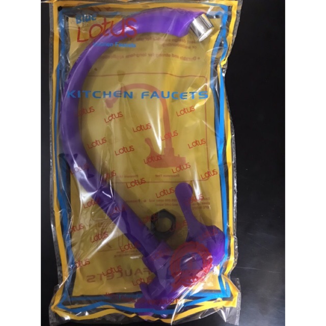 KRAN ANGSA warna UNGU . kran cuci piring Plastik PVC . Kran dapur