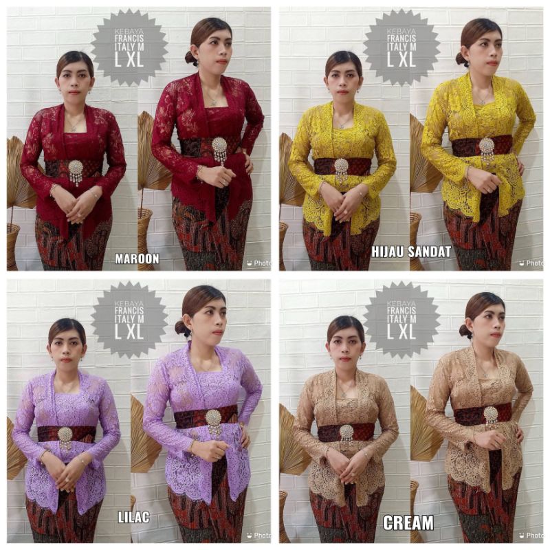 Kebaya Francis Italy Tangan Panjang