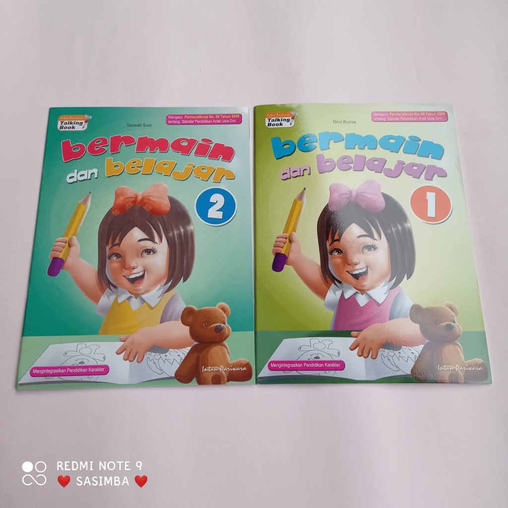 SET BUKU AKTIVITAS PAUD / TK BERMAIN DAN BELAJAR INTAN PARIWARA SEMESTER 1 DAN 2