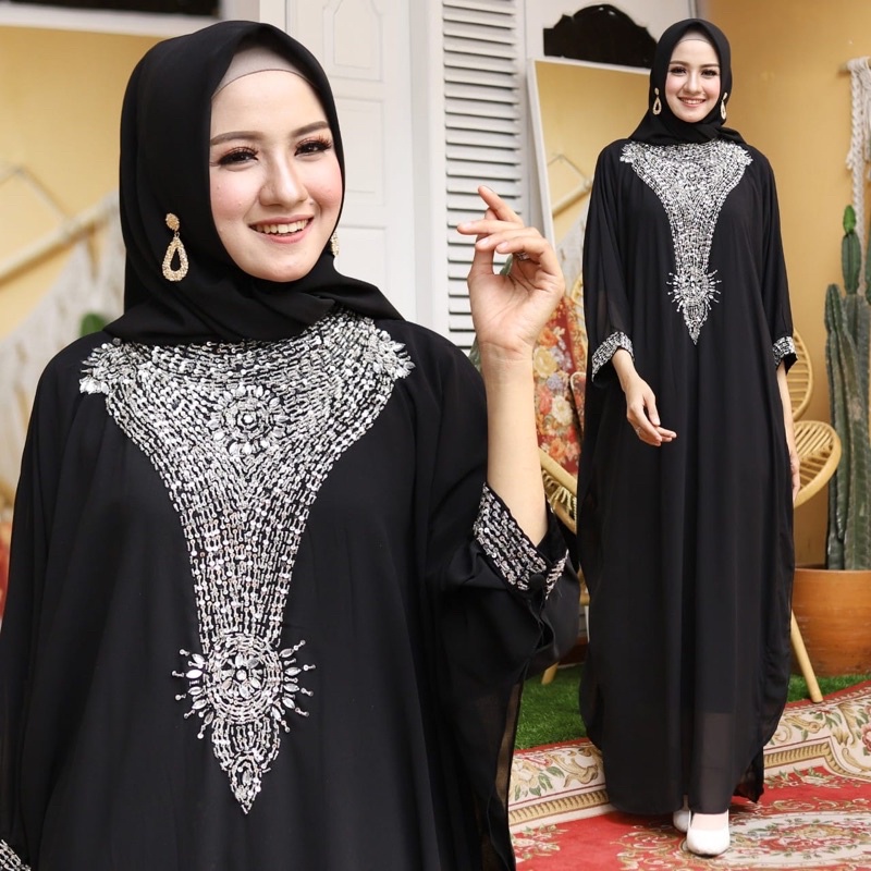 HOPYLOVY - Kaftan Wanita Terbaru Kombinasi Payet Citra