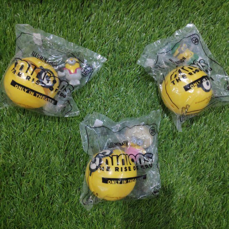 Boneka Happy meal Mc Donalds Minions the Rise of Gru
