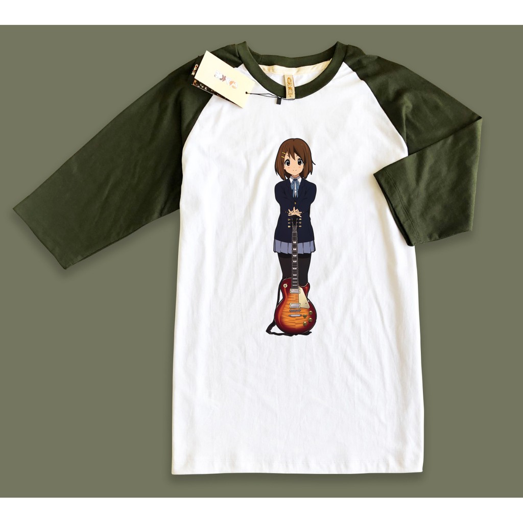 Kaos Raglan Anime Hirasawa Yui K ON