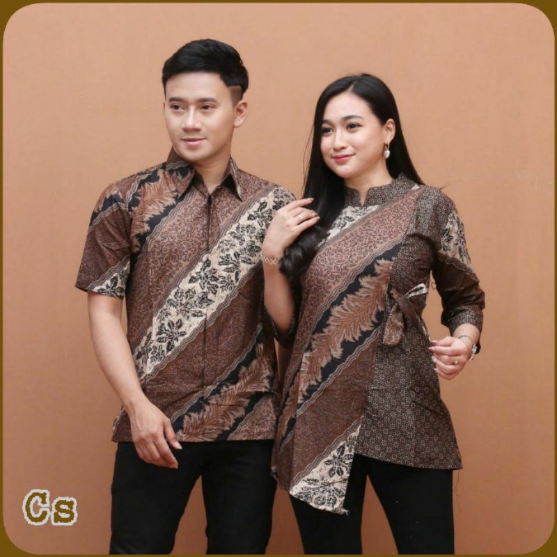 Maura Couple - Sania Ruffle Batik Couple ori Ndoro jowi DNT Garansi Termurah Shopee - Couple Aulia