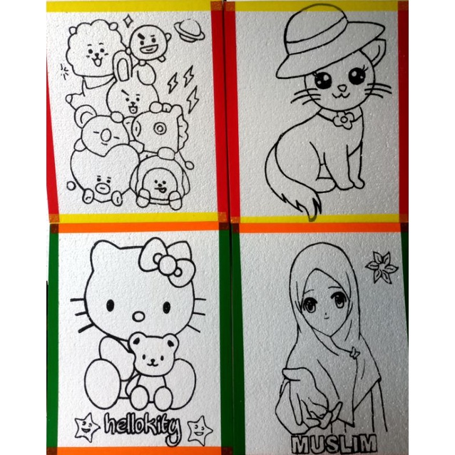 

mewarnai Sterefoam pakai lis