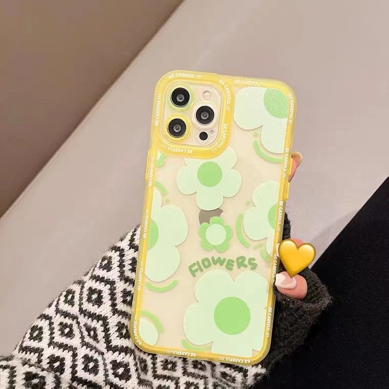 Soft Case Silikon TPU Motif Bunga Untuk Iphone 13 12 Mini 11 Pro X XR XS Max SE 2020 6 6S 7 8 Plus