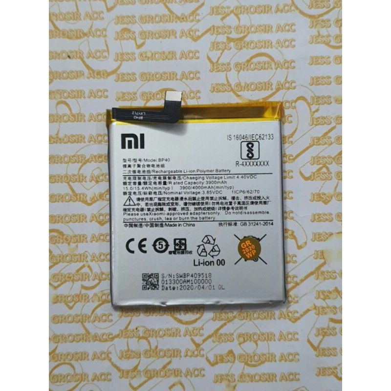 Baterai Battery Original Xiaomi BP40 BP-40 Tipe HP Redmi K20 pro - Mi 9T pro - M1903F11G - M1903F11I