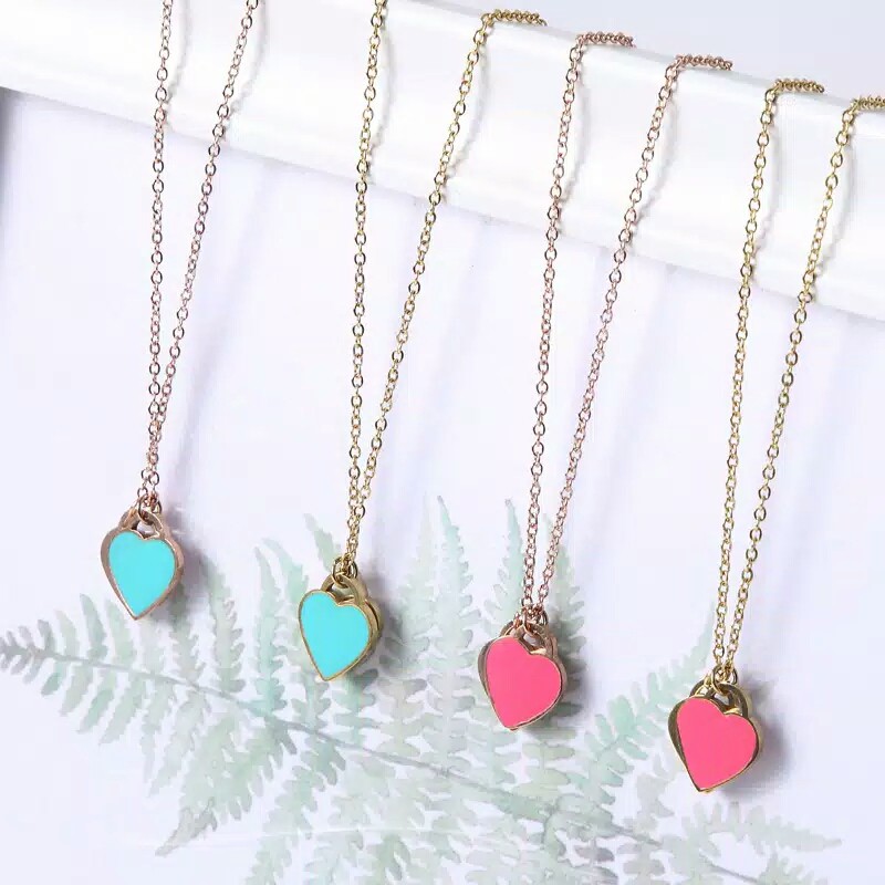 GG Kalung Kekinian Love Titanium Stainless Steel#KL-TLW
