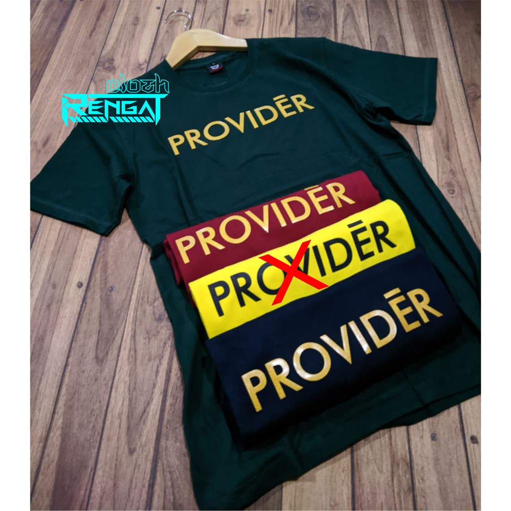 Kaos Pendek,PROVIDER,3 SECOND,BRONZE. BM Original Distro