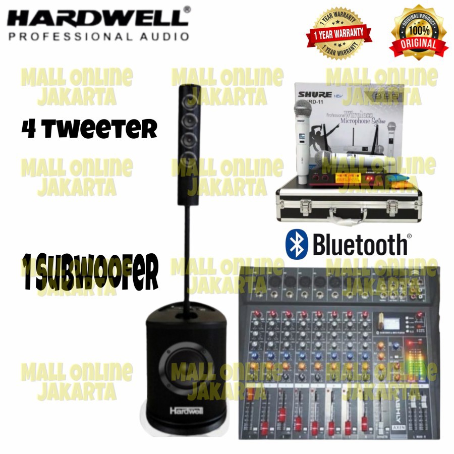 Paket speaker Aktif Hardwell 8 Channel Subwoofer Original