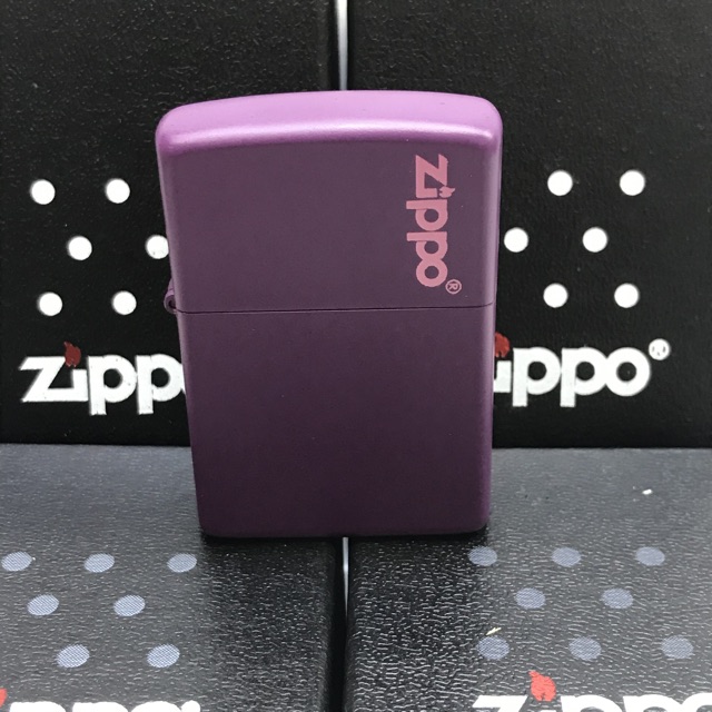 Zippo Matte Warna Ungu Grade Ori