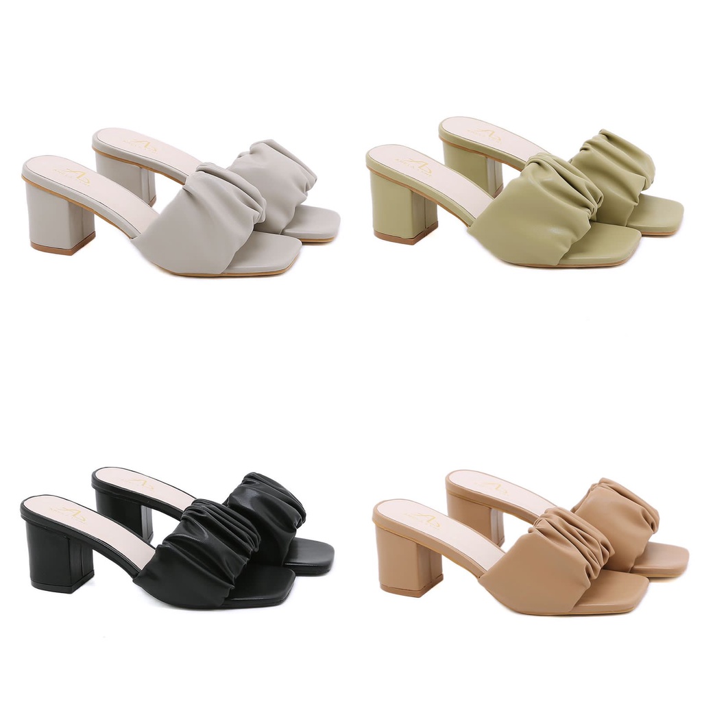 ANELA LYNE MULES HEELS STRAPS SHOES ONDINE ANE914 ORIGINAL