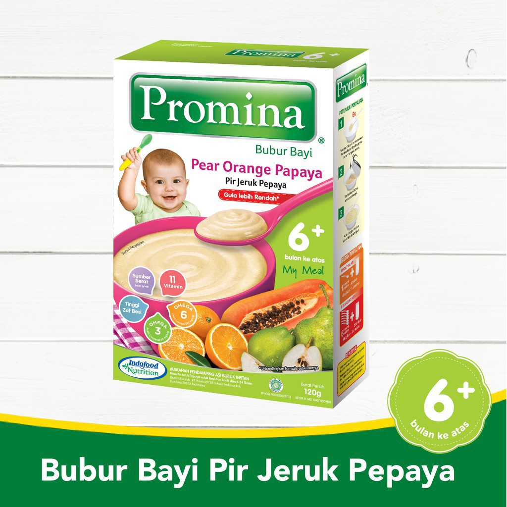 Promina Bubur Bayi 6m+ - 120g (Tersedia varian rasa)