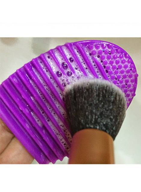 BRUSH EGG SILIKON PEMBERSIH KUAS MAKE UP