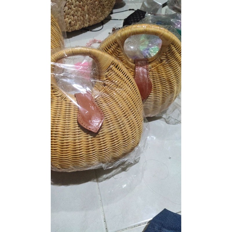 tas rotan telor cantik