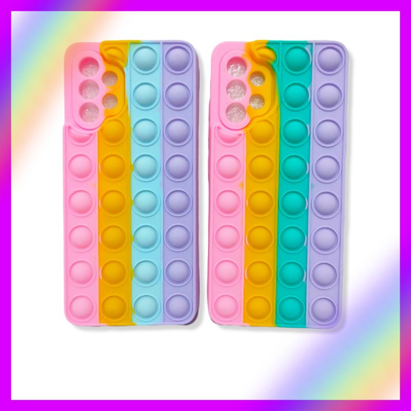 Softcase Samsung A32 4G Pop It Rainbow Softcase Warna Warni Pilihan Kekinian Kesing Hp Samsung A32 4