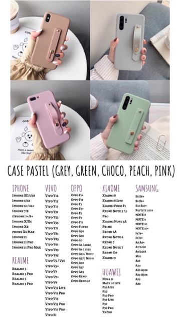 Pastel Grip Case Xiaomi Redmi Note 10 plus 8 9 7 6 5 4 3 2