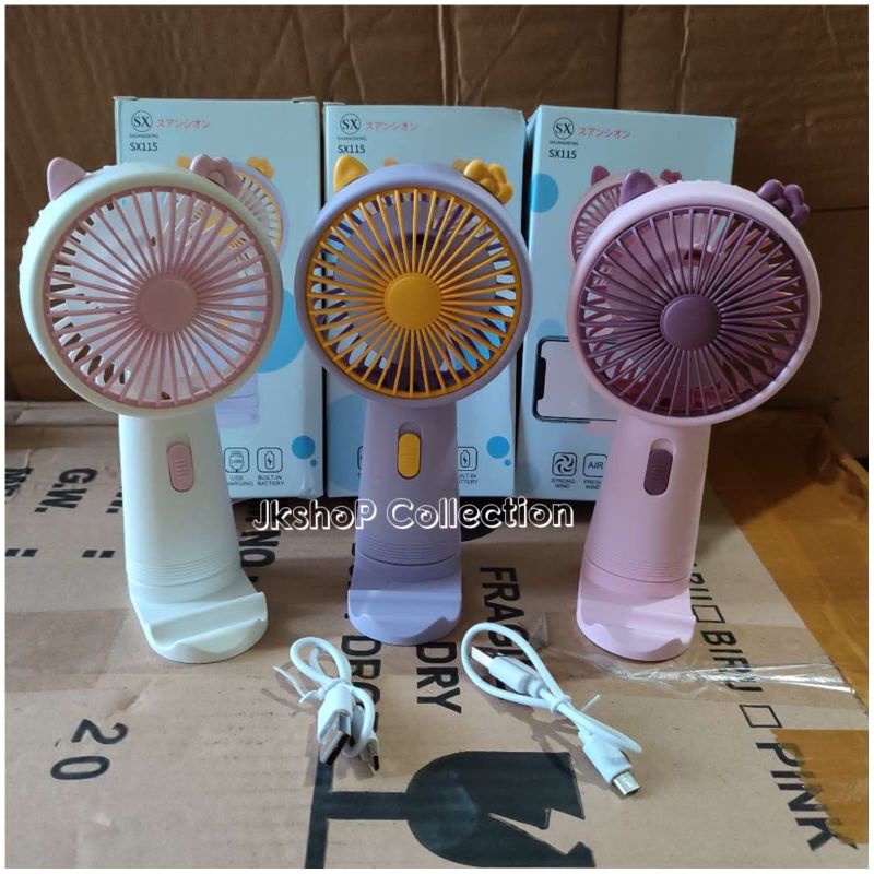 KIPAS ANGIN MINI KARAKTER USB / FAN PORTABLE KARAKTER USB CAS