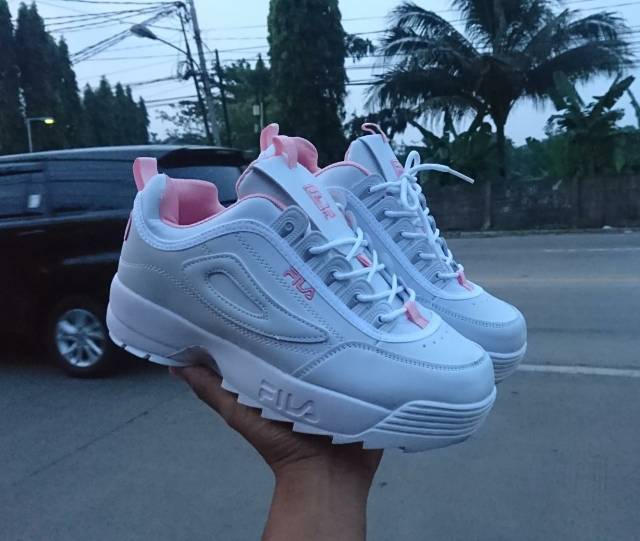 Sepatu fila distruptor white 40-41 | Shopee Indonesia