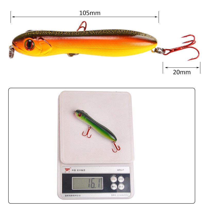 Shengyao 1Pcs New Lifelike Pencil Umpan Pancing 10cm/16.2g Fishing Lure Ikan Bass Kail Floating Bait Swimbait