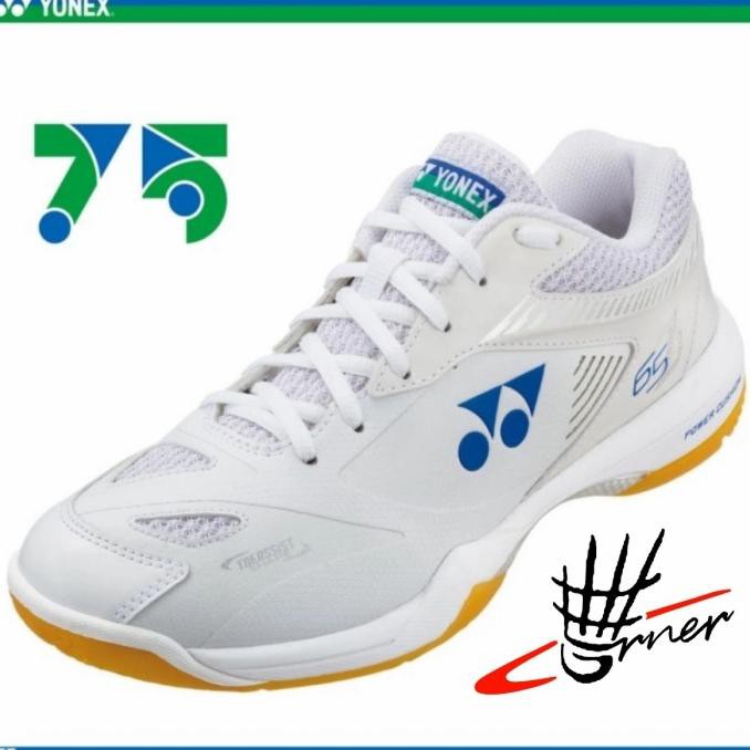 sepatu badminton yonex shb 65z2m   65 z 2   z2 m men white original sp