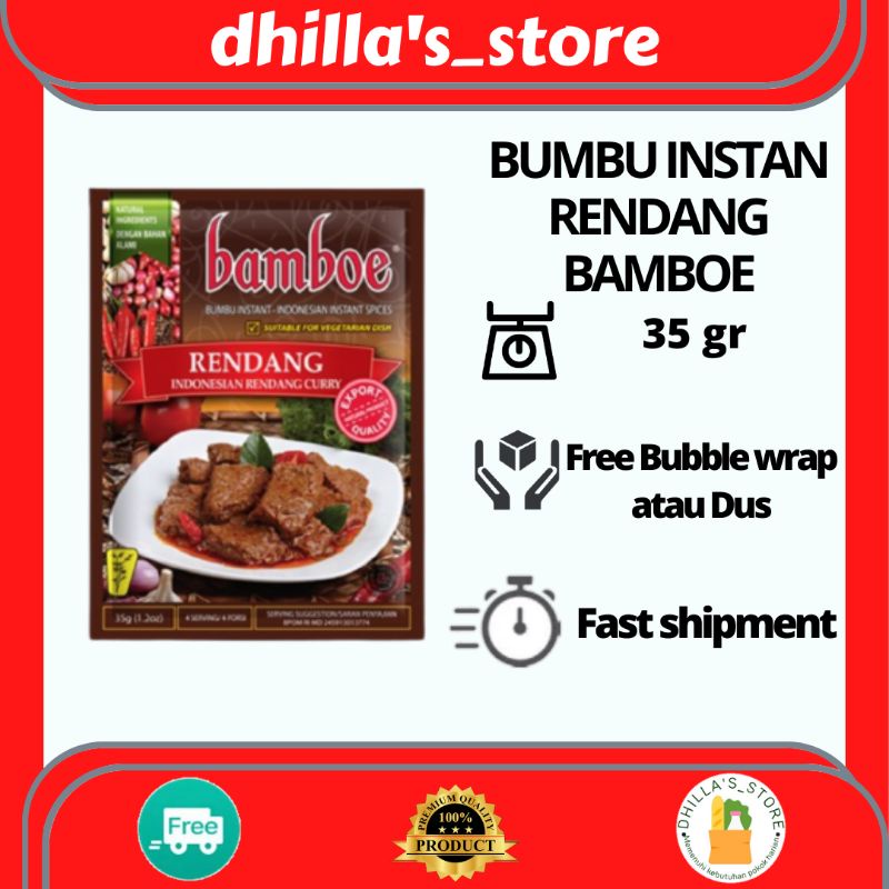 Jual Bumbu Bamboe Rendang Instan 35 Gr Shopee Indonesia