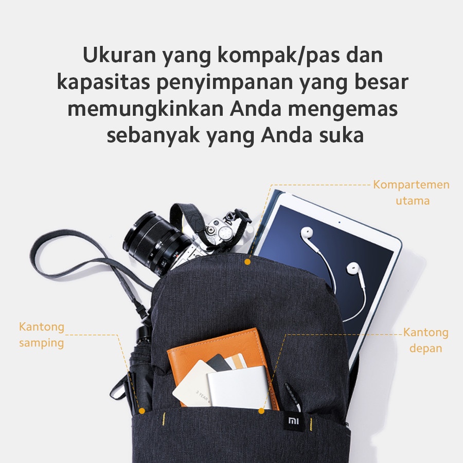 Mi Tas Ransel 10L Mi Casual Daypack Backpack Tahan Air