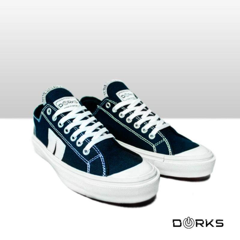 sepatu original Dorks - classic low navy - sepatu pria - sepatu sekolah - sepatu brand lokal termura