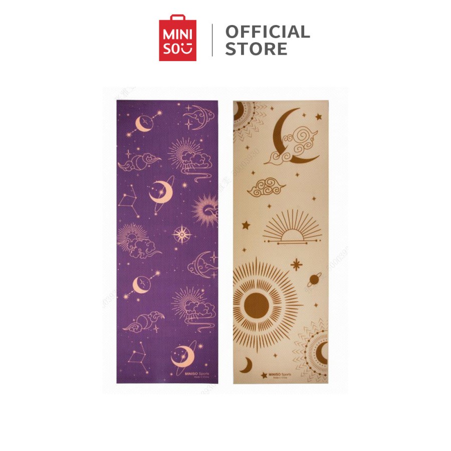 MINISO Matras Yoga 5mm Gym Yoga Mat Non-Slip Olahraga Karpet Workout - Kuning