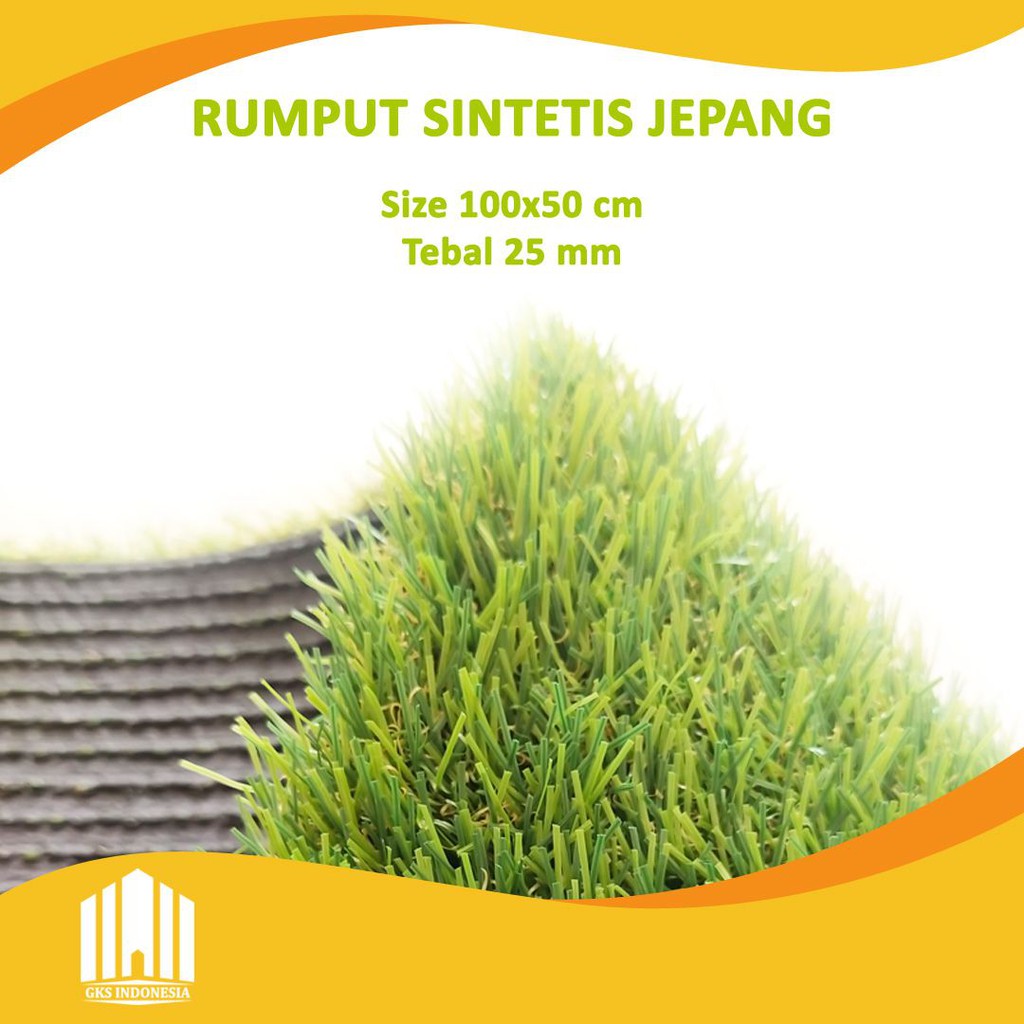 Rumput Sintetis Swiss Jepang 25 mm Uk. 100 x 50 cm Best Quality