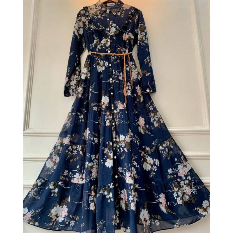 Dress Gamis Wanita/Homedress Bahan katun free Tali Rumbai