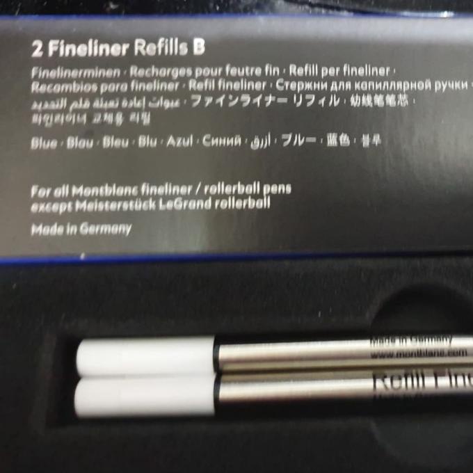 

Office & Stationery | Alat Tulis | Refill Fineliner Montblanc (B) Mystery Black / Pacific Blue Isi 1Pcs | Best Seller