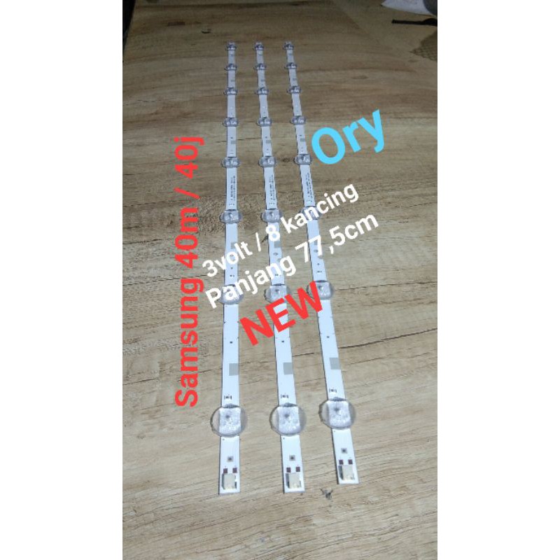 BACKLIGHT SAMSUNG LAMPU TV UA 40J5200 UA40J5200 UA40J5200AK UA40J5200DK 40 INC INCH 8 KLED 3 VOLT