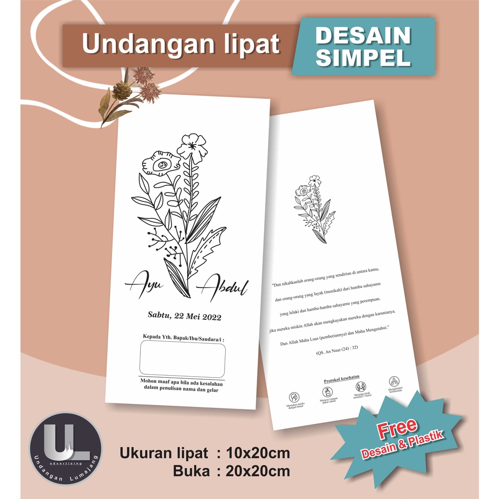 

Undangan Lipat Simple A