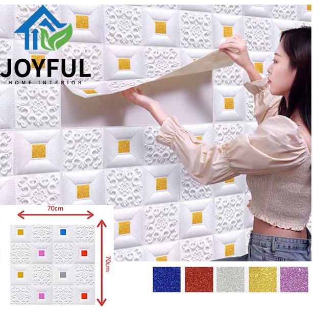 Promo!! Wallpaper 3D Wallfoam FOAM · PAKET HEMAT ·  High Quality