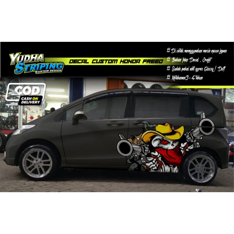 STICKER VARIASI HONDA FREED,JAZZ, BRIO,DLL / STIKER MOBIL TERBARU